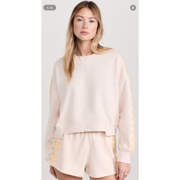 Free People Movement Feeling Wavy Intercept Pullover Embroidered Soft Warm Small - Picture 1 of 9